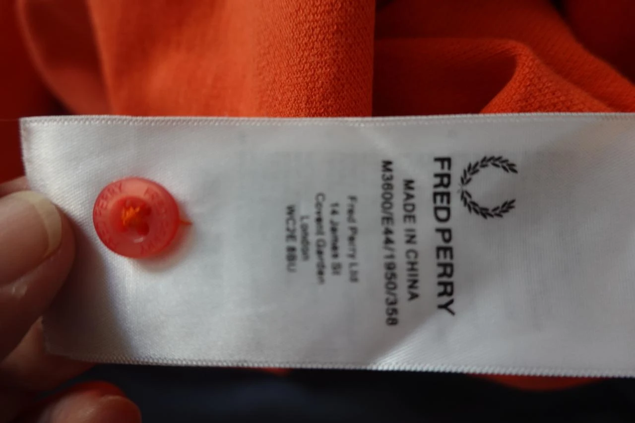 Polo Fred Perry laranja tamanho GG – photo 8